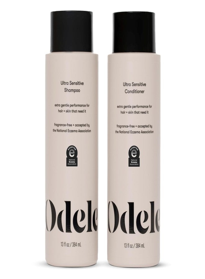 Odele Sulfate-Free Ultra-Sensitive Shampoo & Conditioner Set for Extra Gentle Cleansing and All Hair Types, 13 Fl Oz Each (2-Pack) - Image 1